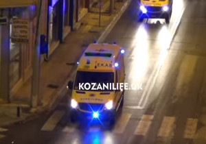 Τα ασθενοφόρα στην Κοζάνη ευχαρίστησαν με σειρήνες τους πολίτες (vid)