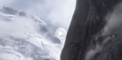 Το «χάρο με τα μάτια τους» είδαν ορειβάτες στη Γαλλία - Η στιγμή που βράχοι έπεσαν δίπλα τους (βίντεο)