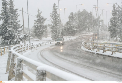Σταμάτησε η χιονόπτωση στις περισσότερες περιοχές της Κεντρικής Μακεδονίας