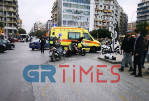Σοβαρό τροχαίο στη Θεσσαλονίκη - Τρεις τραυματίες (pics-vid)