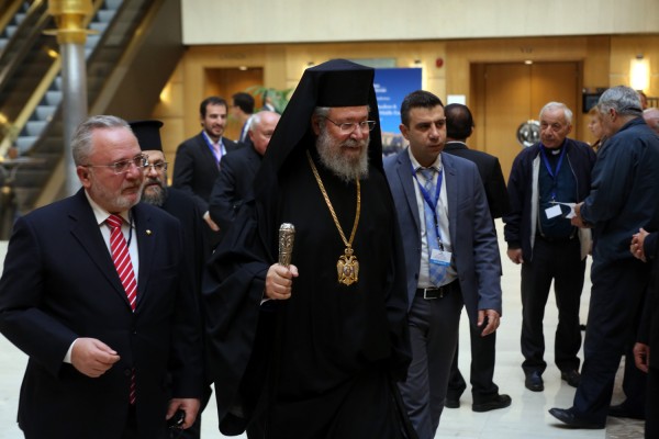 Για &quot;τρίτη τουρκική εισβολή στην Κύπρο&quot; έκανε λόγο ο Αρχιεπίσκοπος Κύπρου Χρυσόστομος