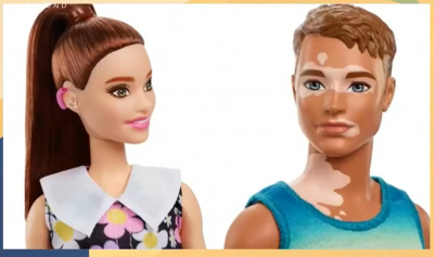 Η Barbie υποστηρίζει την διαφορετικότητα με ακουστικά βαρηκοΐας και ο Ken με λεύκη