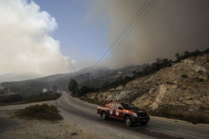 Θεσσαλονίκη: 7000 στρέμματα η καμμένη έκταση από την φωτιά στη Σάρτη