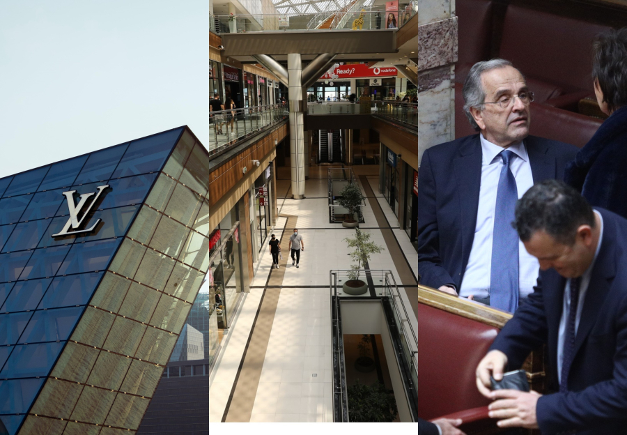 Οι σαμπάνιες της Louis Vuitton, τα νέα malls στην Αθήνα, η θύελλα με τον... Ηρόδοτο και τον Κασσελάκη και η δύσκολη μέρα για την ΝΔ