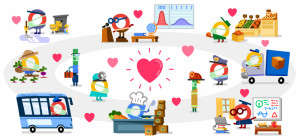 Google Doodle: Το «ευχαριστώ» στους εργαζόμενους στα Μέσα Μαζικής Μεταφοράς