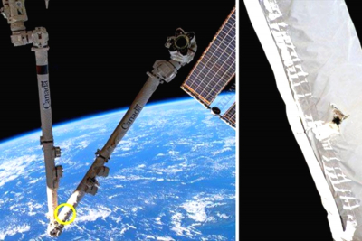 Διαστημικό σκουπίδι έπεσε πάνω στον Διεθνή Διαστημικό Σταθμό