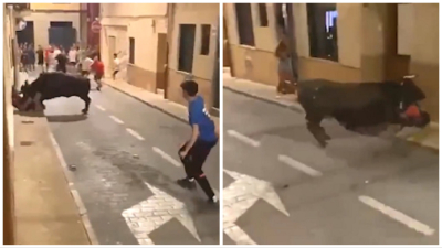Τρομακτικό περιστατικό στην Ισπανία: Ταύρος χτυπάει με τα κέρατα του 19χρονο σε ταυροδρομία -Προσοχή σκληρό βίντεο