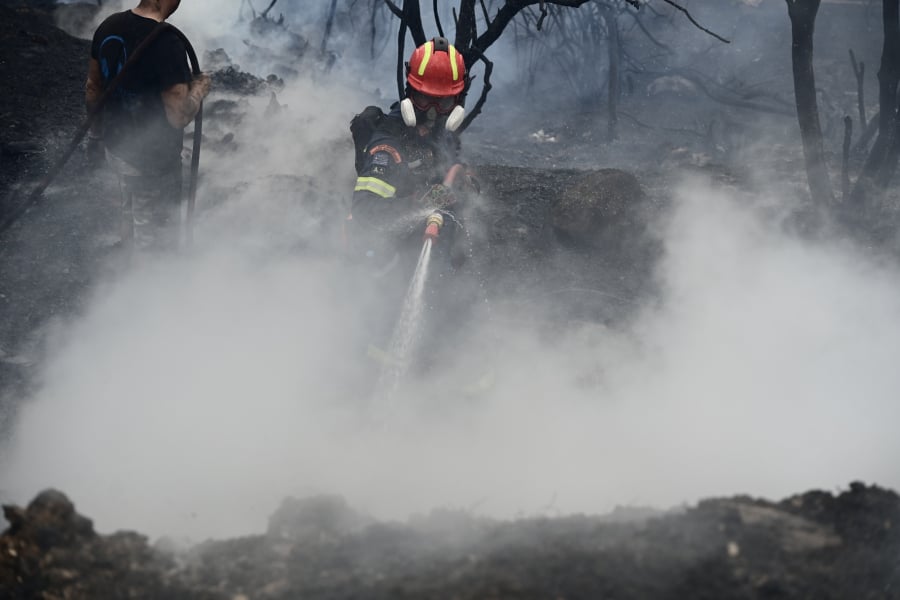 Σε εξέλιξη η φωτιά στην Ηλεία, ενισχύθηκαν οι δυνάμεις της πυροσβεστικής
