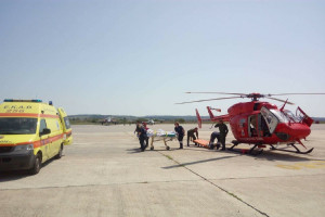 Μεγάλη κινητοποίηση του ΕΚΑΒ - Πενταπλή αεροδιακομιδή ασθενών στην Κρήτη