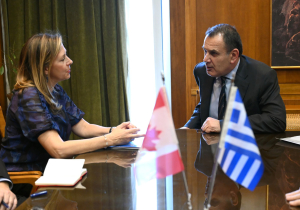 Συνάντηση Παναγιωτόπουλου με την πρέσβυ του Καναδά, «στο τραπέζι» Ουκρανία, Ανατολική Μεσόγειος και διμερής συνεργασία
