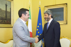 Συνάντηση Τσίπρα με τον πρόεδρο του Κοινοβουλίου της Ιταλίας