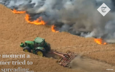Συγκλονιστικό βίντεο: Έτσι έσωσε ολόκληρο οικισμό από τη φωτιά αγρότης - ήρωας