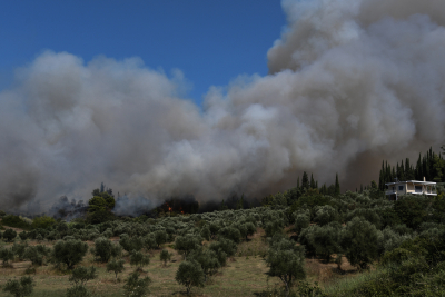 Πυροσβεστική: Καλύτερα τα νέα από τις φωτιές στη Λυνίσταινα Ηλείας και στο Ελληνοχώρι Κορίνθου