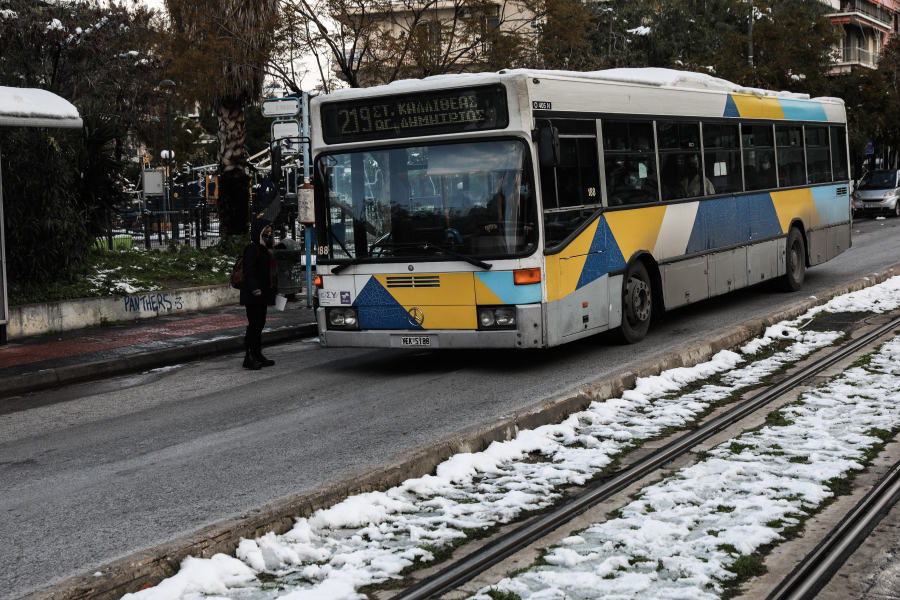 ΟΑΣΑ: Ποια λεωφορεία δεν λειτουργούν λόγω παγετού