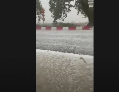 Καταιγίδες και χαλαζόπτωση στην Ήπειρο, ακινητοποιήθηκαν οχήματα (βίντεο)