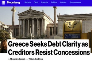Bloomberg: Η Αθήνα δεν θα έχει καλύτερη πρόταση για το χρέος