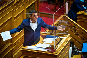 Τσίπρας προς Ανδρουλάκη: Αν θέλεις σοσιαλδημοκρατική κυβέρνηση, απόκλεισε συνεργασία με τη ΝΔ