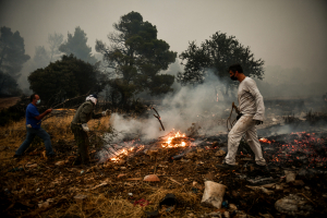 Φωτιά στα Βίλια: Προς το πεδίο βολής Μεγάρων οι φλόγες - Σκληρή μάχη για να μην πάει προς τον κάμπο