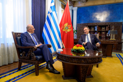 Μήνυμα Δένδια σε Τουρκία από το Μαυροβούνιο: «Η Ελλάδα αρνείται κάθετα οποιεσδήποτε απειλές, ιδίως αυτές για casus belli»