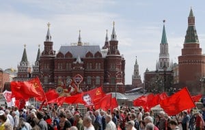 Περίπου 1,5 εκατ. Ρώσοι κατέβηκαν στους δρόμους για την Πρωτομαγιά
