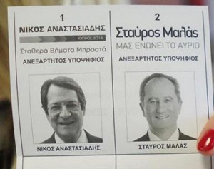 Σήμερα η κρίσιμη μάχη Αναστασιάδη-Μαλά για την προεδρία της Κυπριακής Δημοκρατίας