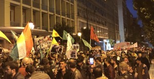 Θεσσαλονίκη: Συγκέντρωση διαμαρτυρίας Κούρδων για την εισβολή στο Αφρίν