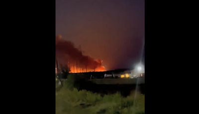 Ρωσία: Στις φλόγες παραδόθηκε αποθήκη πυρομαχικών κοντά στα σύνορα με την Ουκρανία