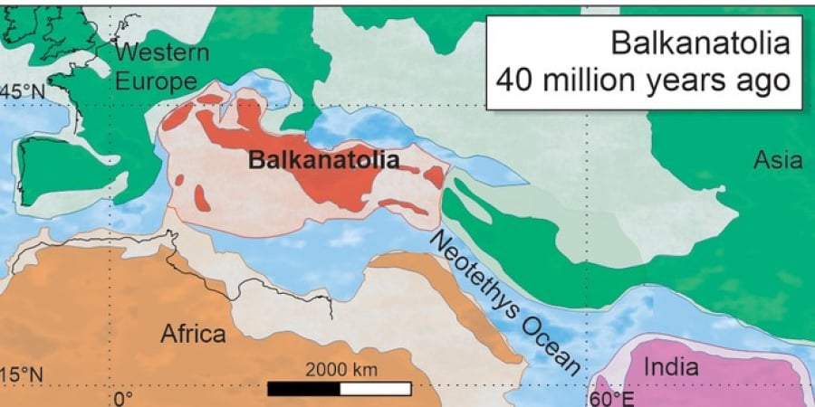 Βαλκανατόλια,η χαμένη ήπειρος Ευρώπης, Αφρικής και Ασία που συμπεριλάμβανε και την Ελλάδα (χάρτης)