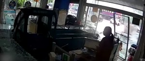 Σκύλος οδηγός «έριξε» το όχημα που οδηγούσε μέσα σε κατάστημα (βίντεο)