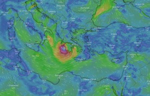 Κυκλώνας Ιανός: Δείτε από πού και τι ώρες θα περάσει το μάτι του κυκλώνα