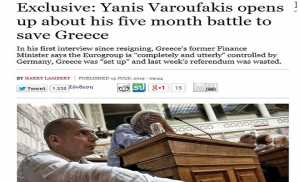 Ο Βαρουφάκης αποκαλύπτει ότι ήθελε παράλληλο νόμισμα και Grexit