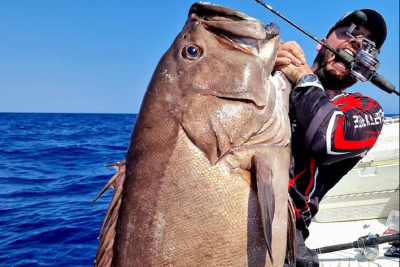 Απίστευτη ψαριά στην Κρήτη: Έπιασε βλαχοσφυρίδα 40 κιλών (βίντεο, εικόνα)