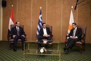 Τσίπρας: Μήνυμα σταθερότητας η συνεργασία Ελλάδας, Κύπρου, Αιγύπτου