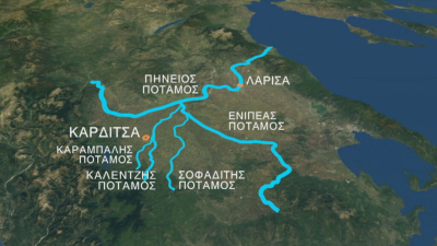 Άλλαξε ο χάρτης της Θεσσαλίας από την κακοκαιρία «Daniel»