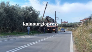 Τροχαίο στην Αιτωλοακαρνανία: Οδηγός έκοψε κολώνα της ΔΕΗ, αγνοείται