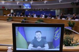 Ζελένσκι στη Σύνοδο Κορυφής: Η Ουκρανία αξίζει την ίδια βοήθεια στην ασφάλεια με το Ισραήλ