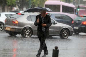 Ρεκόρ βροχής από τη χθεσινή καταιγίδα στη Θεσσαλονίκη