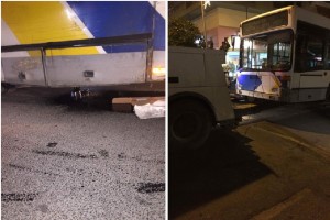 Εξερράγη κινητήρας σε λεωφορείο του ΟΑΣΑ στο κέντρο της Αθήνας