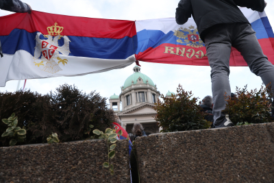 Διαδήλωση ακροδεξιών στη Σερβία για το Κόσοβο - Συνθήματα κατά Βούτσιτς και υπέρ Πούτιν