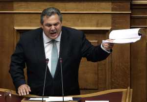 Π. Καμμένος: Δεν φοβάμαι το grexit. Φοβάμαι τον εθνικό διχασμό