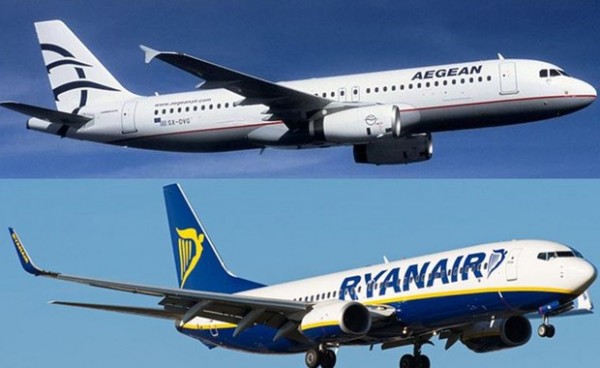 Aegean &amp; Ryanair: Προσλήψεις 200 ατόμων ως πλήρωμα καμπίνας
