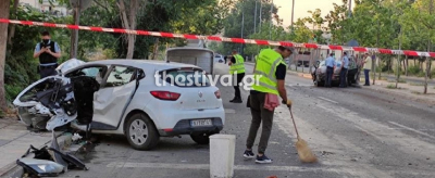 Θεσσαλονίκη: Τραγωδία στην άσφαλτο με δυο νεκρούς