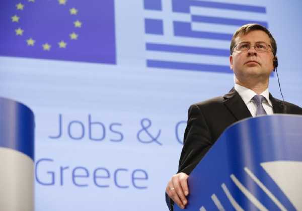 Ντομπρόβσκις: H Ελλάδα θα εκπληρώσει τον στόχο για το πρωτογενές πλεόνασμα