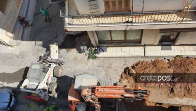 Παρολίγον τραγωδία στην Κρήτη: Υπάλληλοι της ΔΕΑΥΗ «τρύπησαν» καλώδιο της ΔΕΗ 20.000 volt