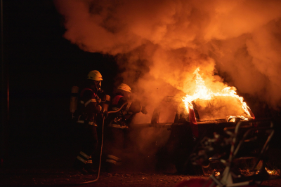 Εγνατία Οδός: Παρανάλωμα του πυρός έγινε αυτοκίνητο που βρισκόταν εν κινήσει