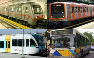 Τετράωρη στάση την Τετάρτη σε μετρό, τραμ και ηλεκτρικό