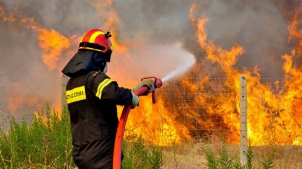 Φωτιά σε δασική έκταση στο χωριό Μαχαιράδο της Ζακύνθου