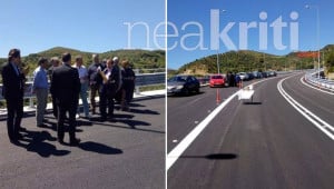 Κρήτη: Ο Χρήστος Σπίρτζης εγκαινίασε τη γέφυρα Χαμεζίου στη Σητεία (pics)