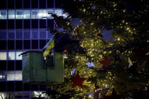 «Τα ξωτικά των Χριστουγέννων σε απεργία» ανέλαβαν την ευθύνη για την παρέμβαση στην πλατεία Συντάγματος