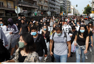Μαθητική πορεία στη Θεσσαλονίκη για τα αιτήματα των καταλήψεων